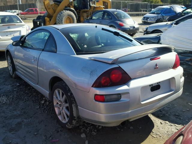 4A3AC54H01E223343 - 2001 MITSUBISHI ECLIPSE GT SILVER photo 3