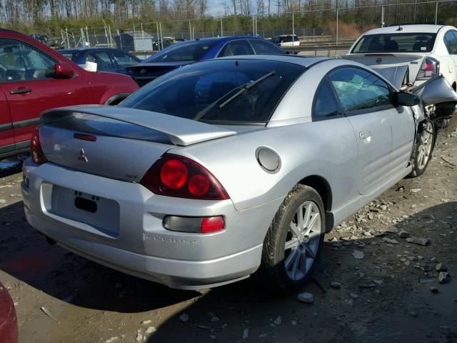 4A3AC54H01E223343 - 2001 MITSUBISHI ECLIPSE GT SILVER photo 4