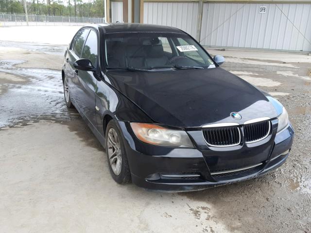 WBAVA33538KX88927 - 2008 BMW 328 I BLACK photo 1