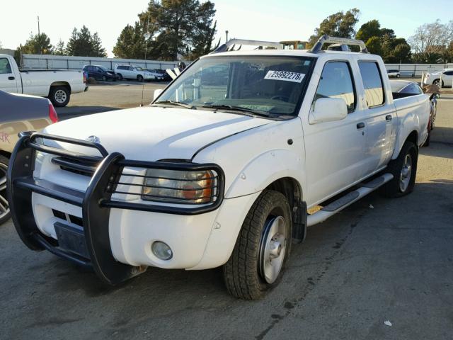 1N6ED27T51C309353 - 2001 NISSAN FRONTIER C WHITE photo 2