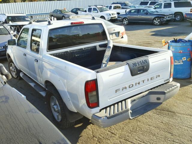 1N6ED27T51C309353 - 2001 NISSAN FRONTIER C WHITE photo 3