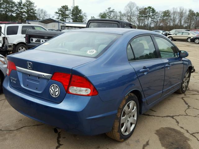 2HGFA1F5XAH321395 - 2010 HONDA CIVIC LX BLUE photo 4