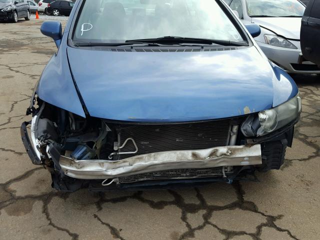 2HGFA1F5XAH321395 - 2010 HONDA CIVIC LX BLUE photo 9