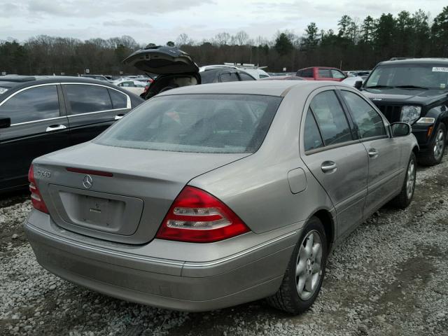 WDBRF61J33A434832 - 2003 MERCEDES-BENZ C 240 SILVER photo 4