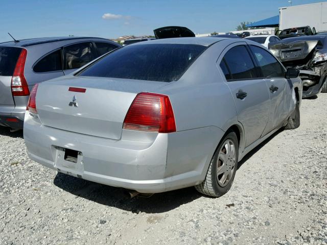 4A3AB26F36E016398 - 2006 MITSUBISHI GALANT DE SILVER photo 4