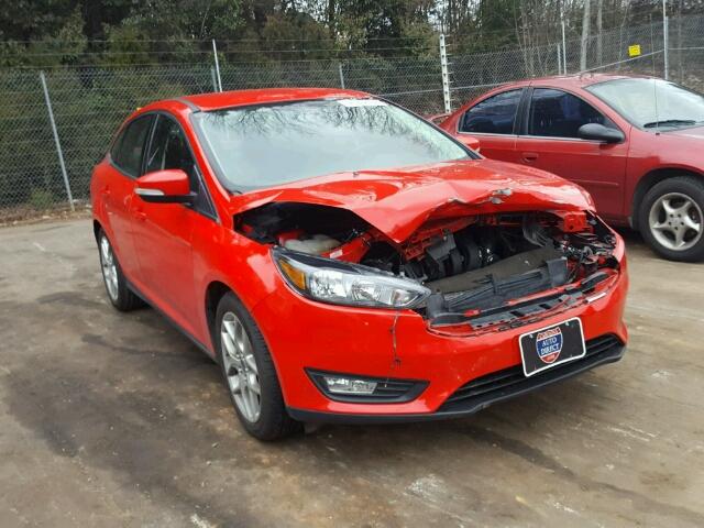 1FADP3F20FL302442 - 2015 FORD FOCUS SE RED photo 1