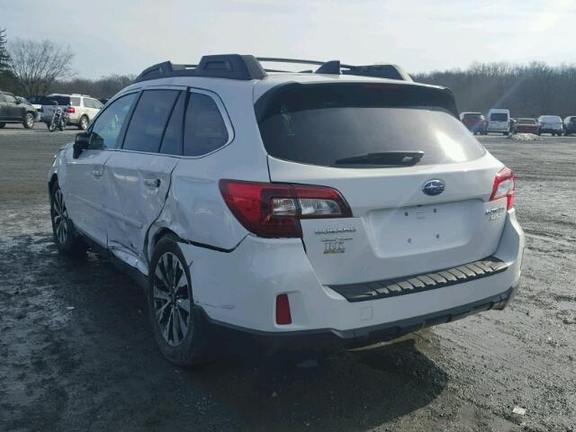 4S4BSANC7G3204682 - 2016 SUBARU OUTBACK 2. WHITE photo 3