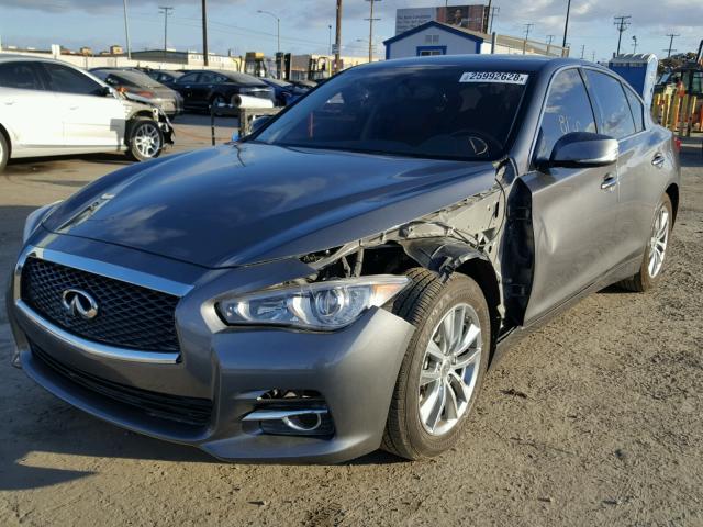 JN1CV7AP8HM641813 - 2017 INFINITI Q50 BASE GRAY photo 2