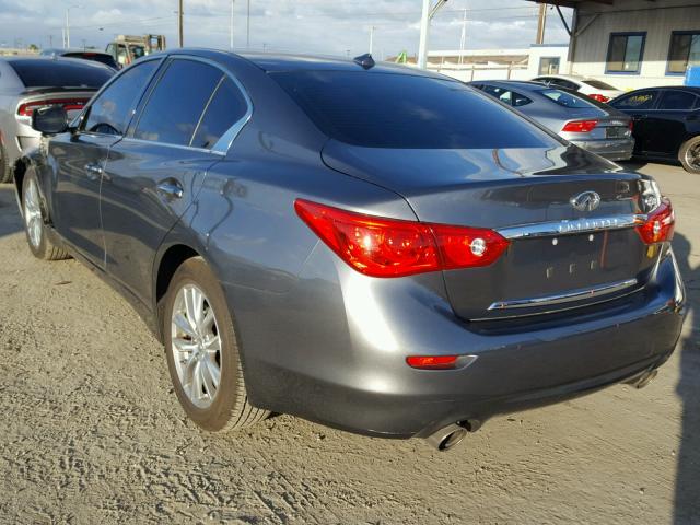 JN1CV7AP8HM641813 - 2017 INFINITI Q50 BASE GRAY photo 3