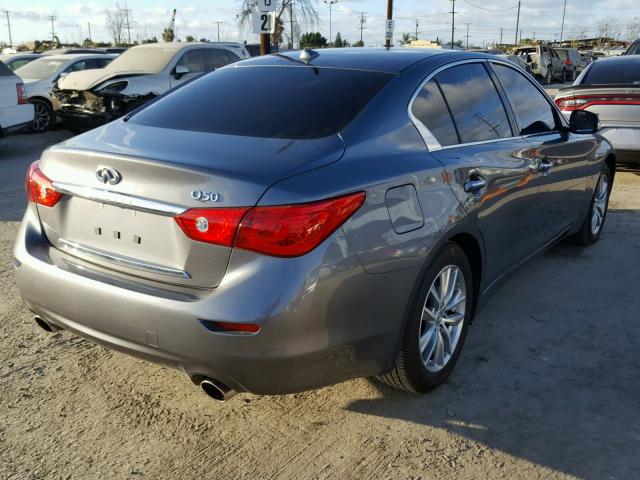 JN1CV7AP8HM641813 - 2017 INFINITI Q50 BASE Сірий фото 4