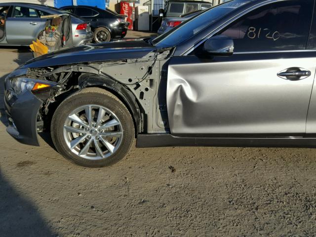 JN1CV7AP8HM641813 - 2017 INFINITI Q50 BASE Сірий фото 9