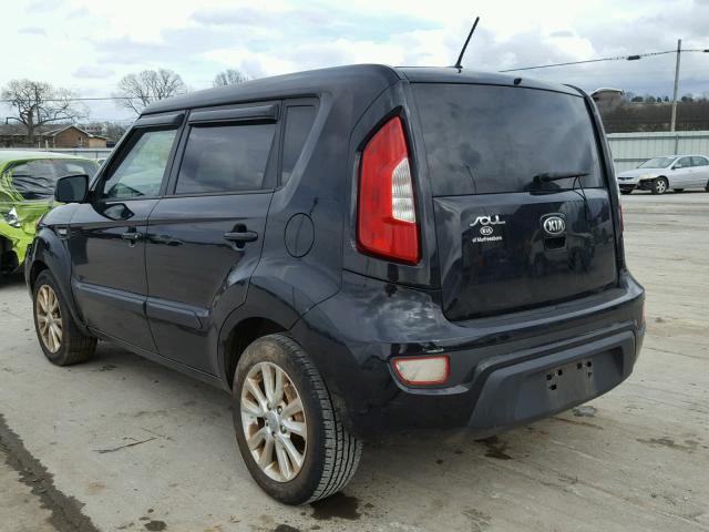 KNDJT2A59D7549646 - 2013 KIA SOUL BLACK photo 3