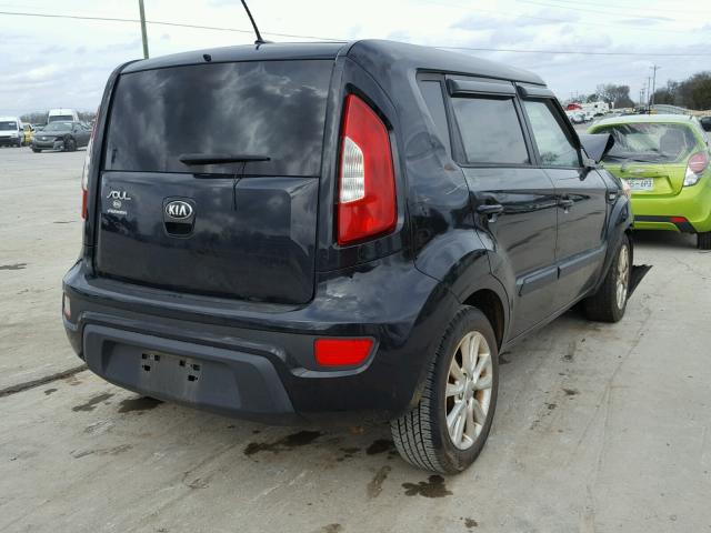 KNDJT2A59D7549646 - 2013 KIA SOUL BLACK photo 4