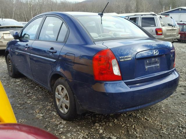 KMHCN4AC6BU553628 - 2011 HYUNDAI ACCENT GLS BLUE photo 3