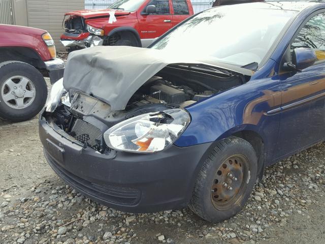 KMHCN4AC6BU553628 - 2011 HYUNDAI ACCENT GLS BLUE photo 9