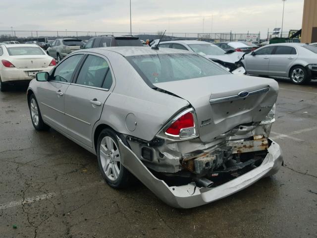 3FAHP081X7R213307 - 2007 FORD FUSION SEL SILVER photo 3