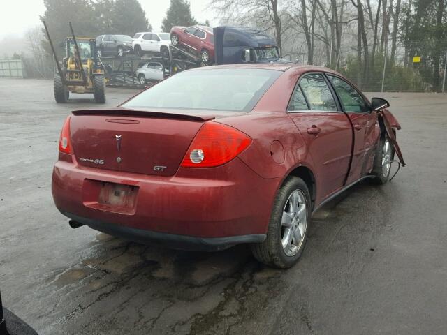 1G2ZH57N984117826 - 2008 PONTIAC G6 GT RED photo 4