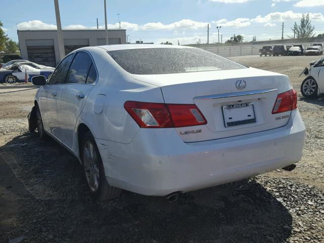 JTHBJ46G982179669 - 2008 LEXUS ES 350 WHITE photo 3