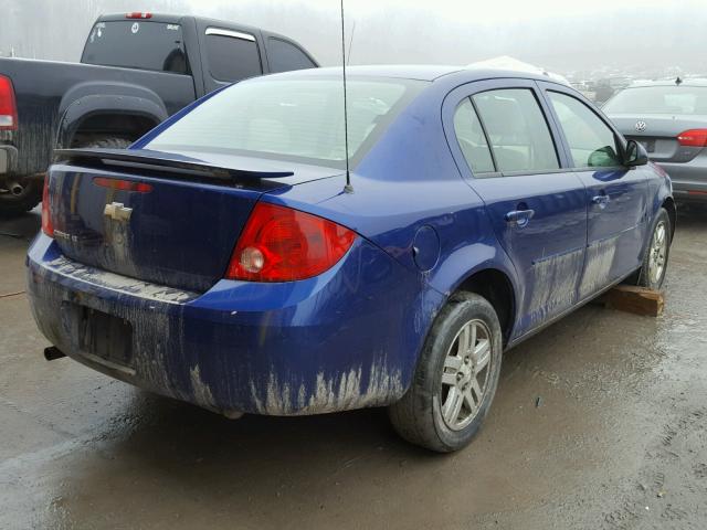 1G1AL55F877353053 - 2007 CHEVROLET COBALT LT BLUE photo 4