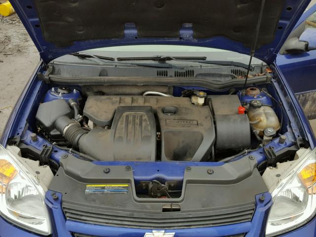 1G1AL55F877353053 - 2007 CHEVROLET COBALT LT BLUE photo 7