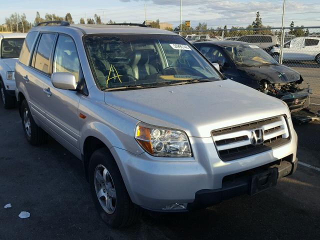 5FNYF28767B020277 - 2007 HONDA PILOT EXL SILVER photo 1