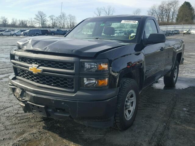 1GCNKPEH5FZ226272 - 2015 CHEVROLET SILVERADO BLACK photo 2