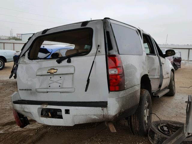 1GNFC16J47R241774 - 2007 CHEVROLET SUBURBAN C WHITE photo 4