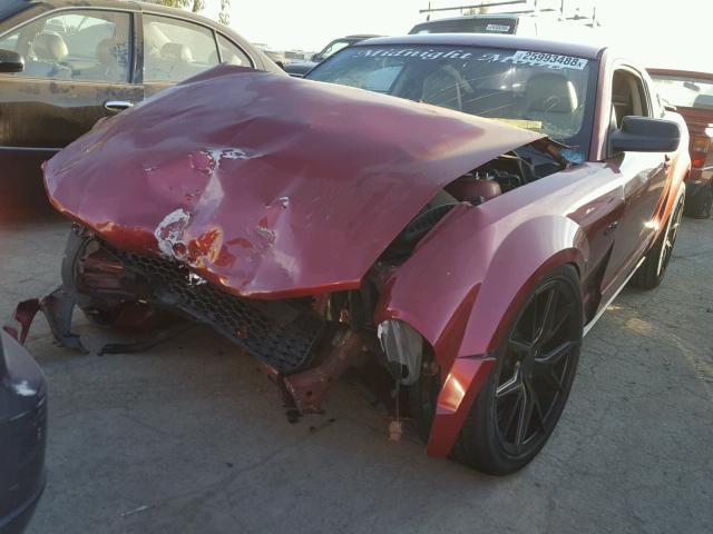 1ZVFT80N075267550 - 2007 FORD MUSTANG MAROON photo 2