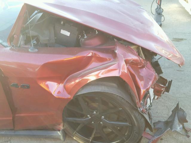 1ZVFT80N075267550 - 2007 FORD MUSTANG MAROON photo 9