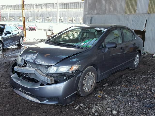 2HGFA16339H523585 - 2009 HONDA CIVIC VP CHARCOAL photo 2