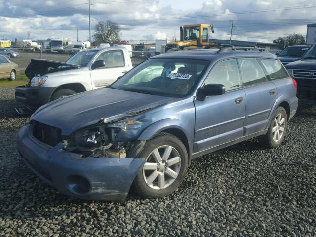 4S4BP61C167311657 - 2006 SUBARU LEGACY OUT BLUE photo 2