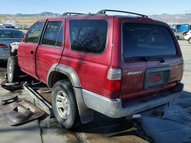 JT3HN86R7Y0317315 - 2000 TOYOTA 4RUNNER SR RED photo 3