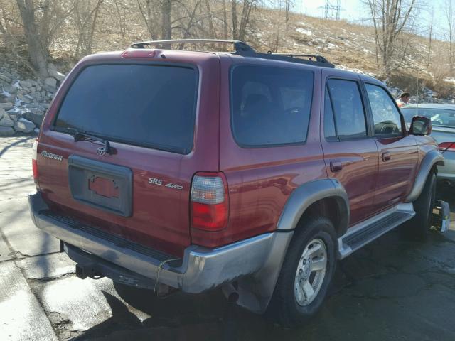 JT3HN86R7Y0317315 - 2000 TOYOTA 4RUNNER SR RED photo 4