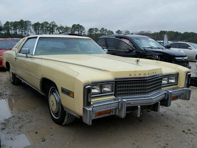 6L47S8Q292993 - 1978 CADILLAC ELDORADO YELLOW photo 1