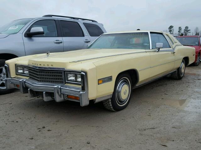 6L47S8Q292993 - 1978 CADILLAC ELDORADO YELLOW photo 2