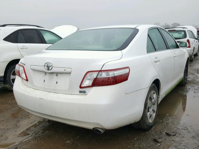 4T1BB46K49U067530 - 2009 TOYOTA CAMRY HYBR WHITE photo 4