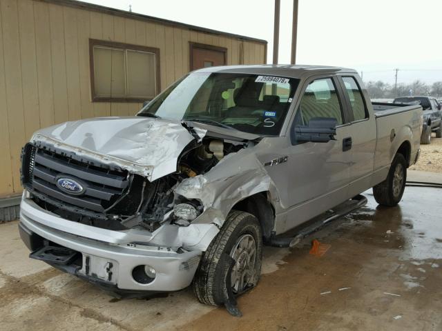 1FTRX12W09KA61988 - 2009 FORD F150 SUPER SILVER photo 2