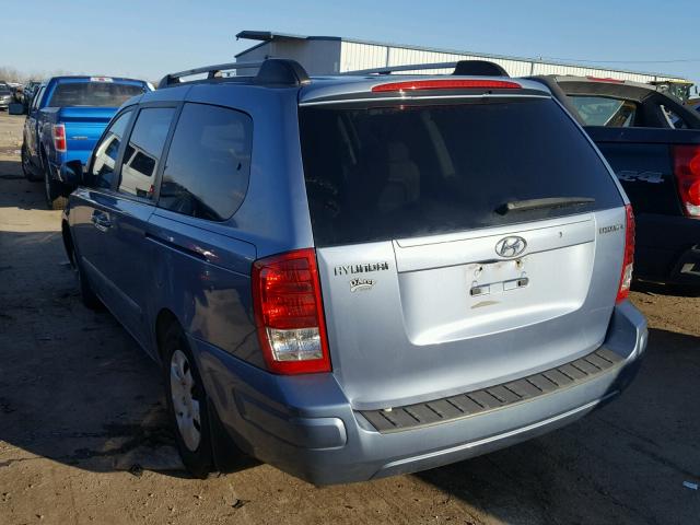 KNDMC233886047523 - 2008 HYUNDAI ENTOURAGE BLUE photo 3