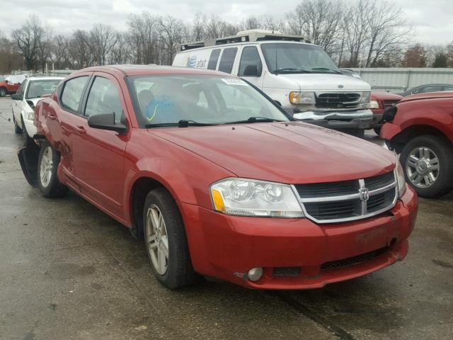 1B3LC56K68N690279 - 2008 DODGE AVENGER SX RED photo 1