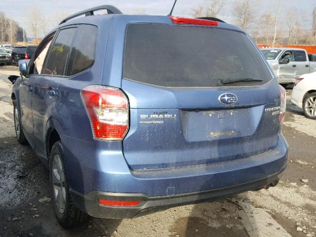 JF2SJADC0FH543991 - 2015 SUBARU FORESTER 2 BLUE photo 3