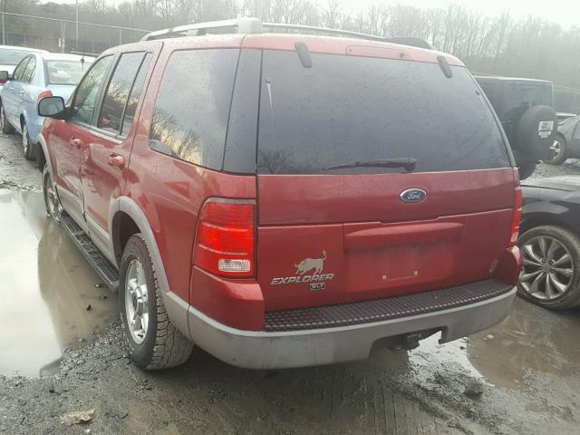 1FMZU73E72UA48498 - 2002 FORD EXPLORER X RED photo 3