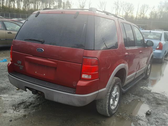 1FMZU73E72UA48498 - 2002 FORD EXPLORER X RED photo 4