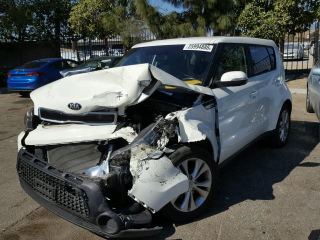 KNDJP3A56E7036169 - 2014 KIA SOUL + WHITE photo 2