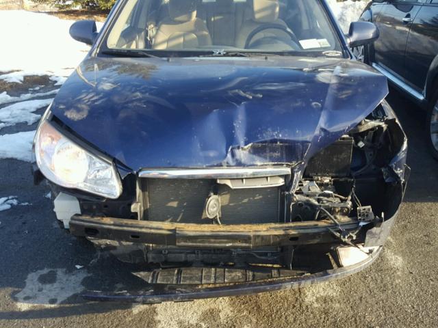 KMHDU46D49U822650 - 2009 HYUNDAI ELANTRA GL BLUE photo 7