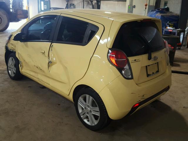 KL8CB6S97EC561641 - 2014 CHEVROLET SPARK LS YELLOW photo 3