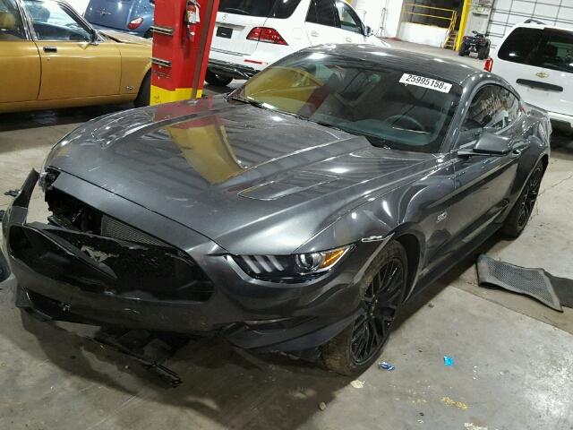 1FA6P8CF5H5307138 - 2017 FORD MUSTANG GT SILVER photo 2