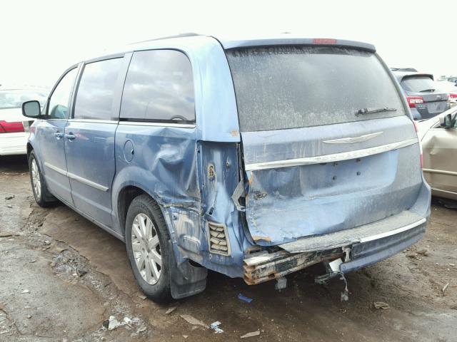 2A4RR8DG1BR759407 - 2011 CHRYSLER TOWN & COU BLUE photo 3