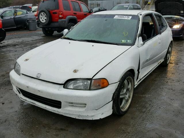 2HGEH2350NH544990 - 1992 HONDA CIVIC DX WHITE photo 2