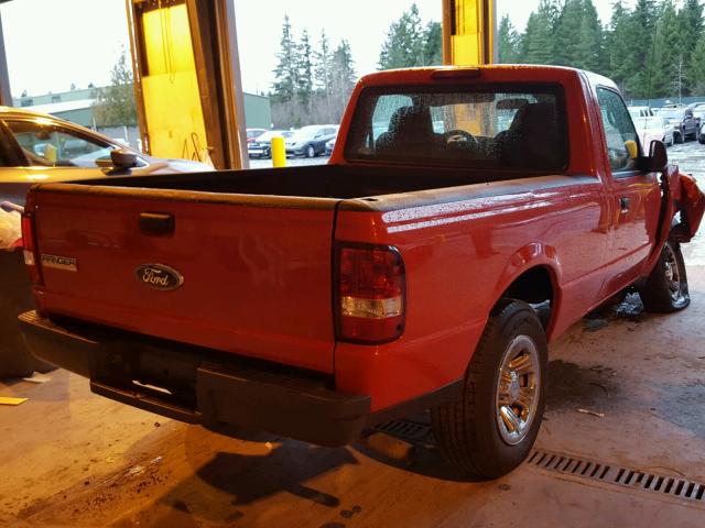 1FTYR10D68PA86368 - 2008 FORD RANGER RED photo 4