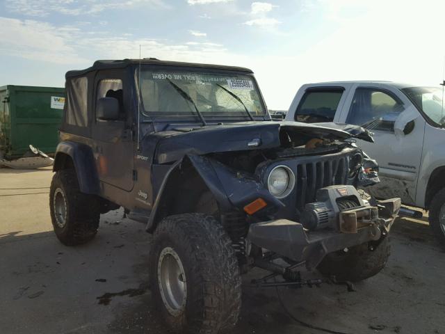 1J4FA39S65P373789 - 2005 JEEP WRANGLER X BLUE photo 1